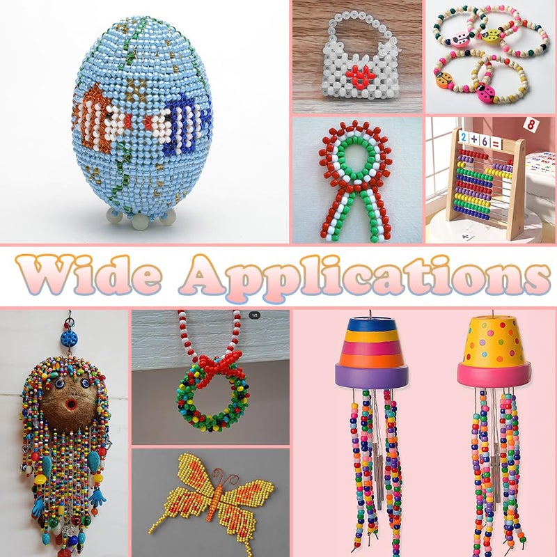 1100pcs الخرز المهر الخرز لصنع المجوهرات الصداقة سوار الخرز الخرز لأساور الشعر الخرز الخرز للحرف اليدوية المهر الخرز السائبة كاندي الخرز الملونة الخرز قلادة الخرز DIY الخرز - Image 5